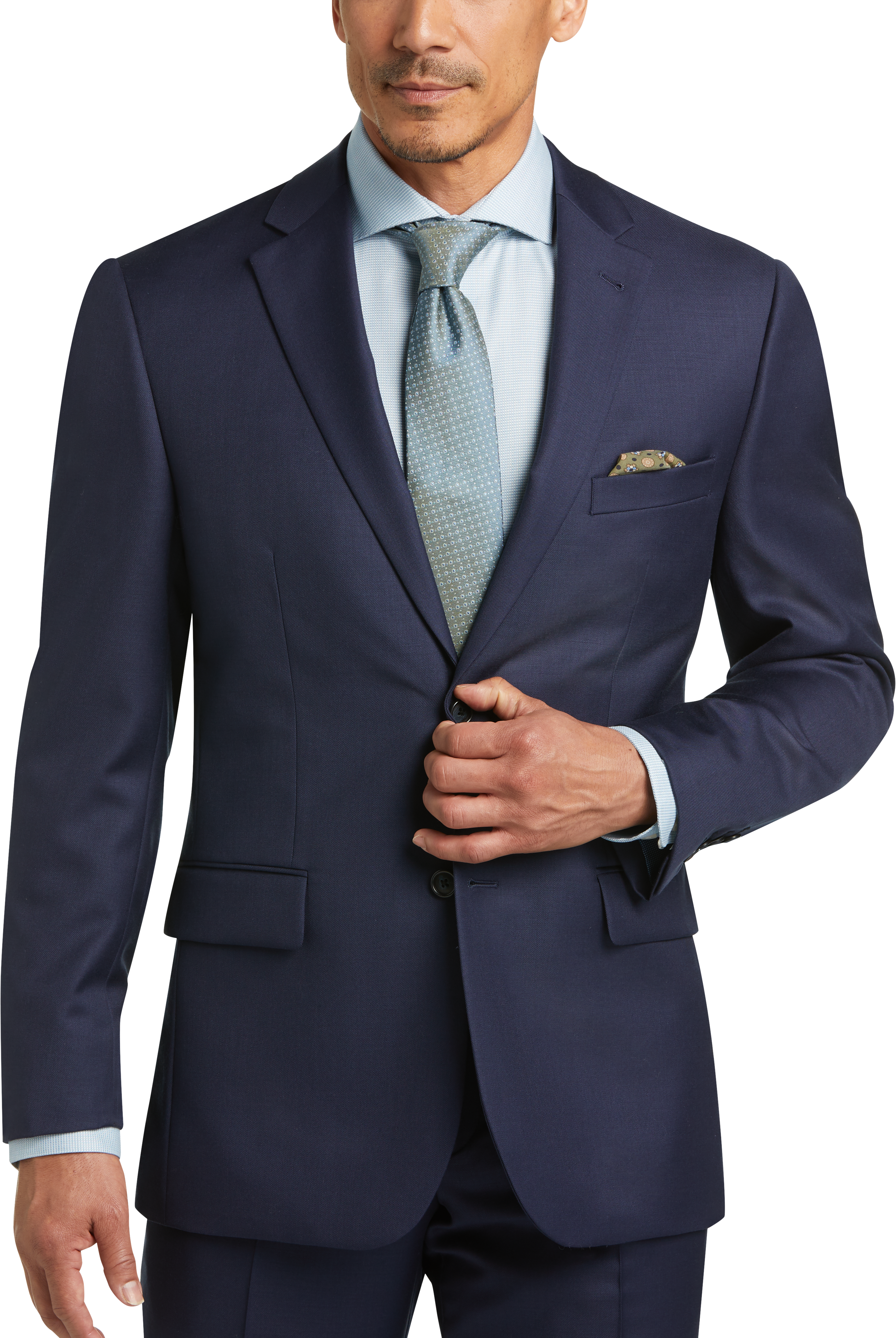 JOE Joseph Abboud Postman Blue Modern Fit Suit - Men's Suits | Men's ...