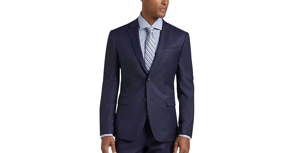 JOE Joseph Abboud Postman Blue Extreme Slim Fit Suit Men's Suits