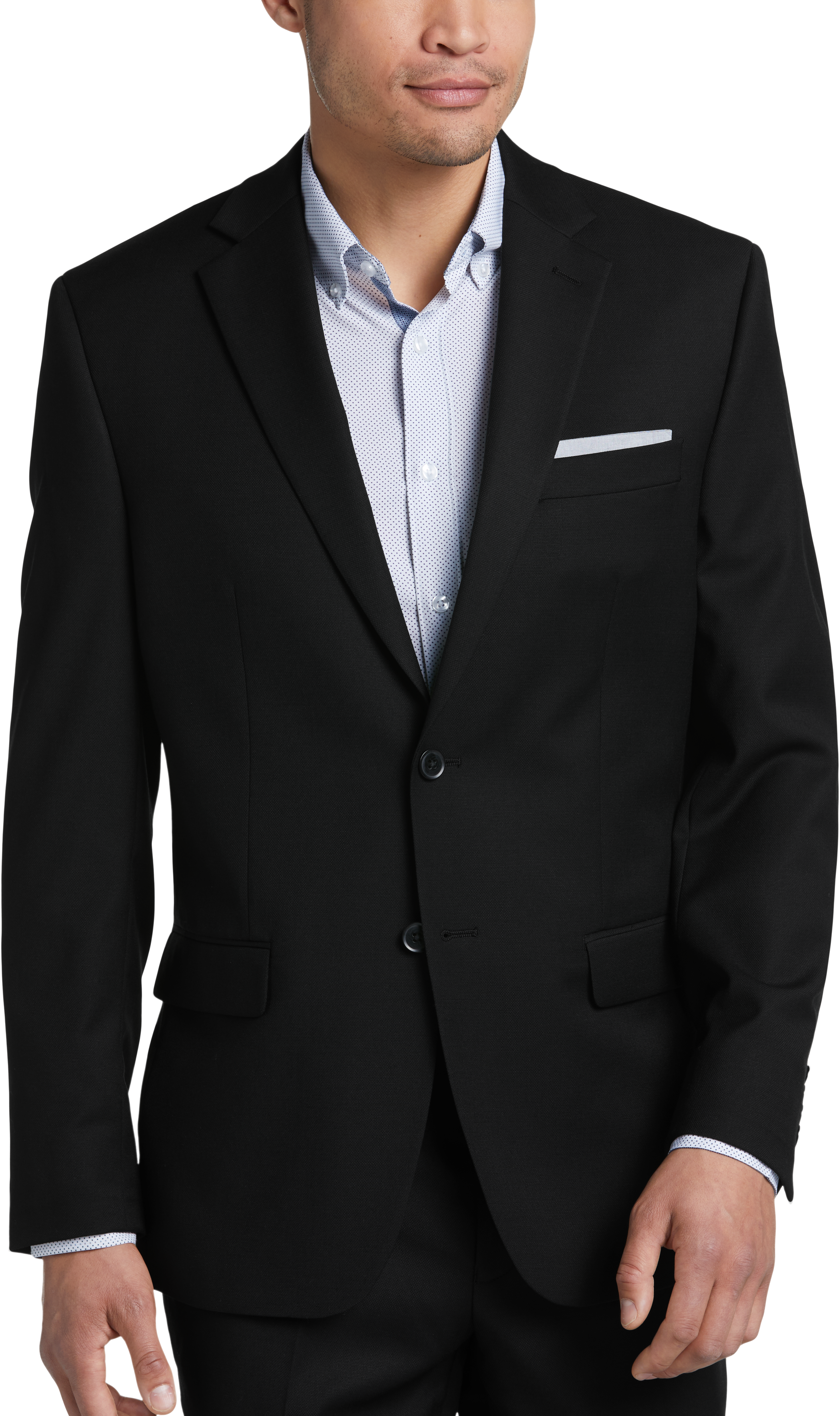 Michael Strahan Black Classic Fit Suit - - Men's Wearhouse