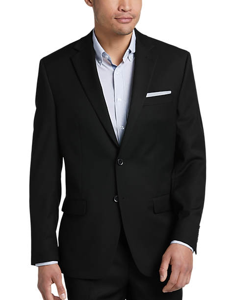 Michael Strahan Black Classic Fit Suit ...