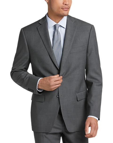 Michael Strahan Gray Classic Fit Suit ...