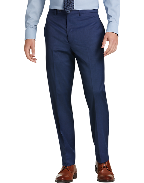 Michael Strahan Classic Fit Suit Separates Pants, Postman Blue - Men's ...
