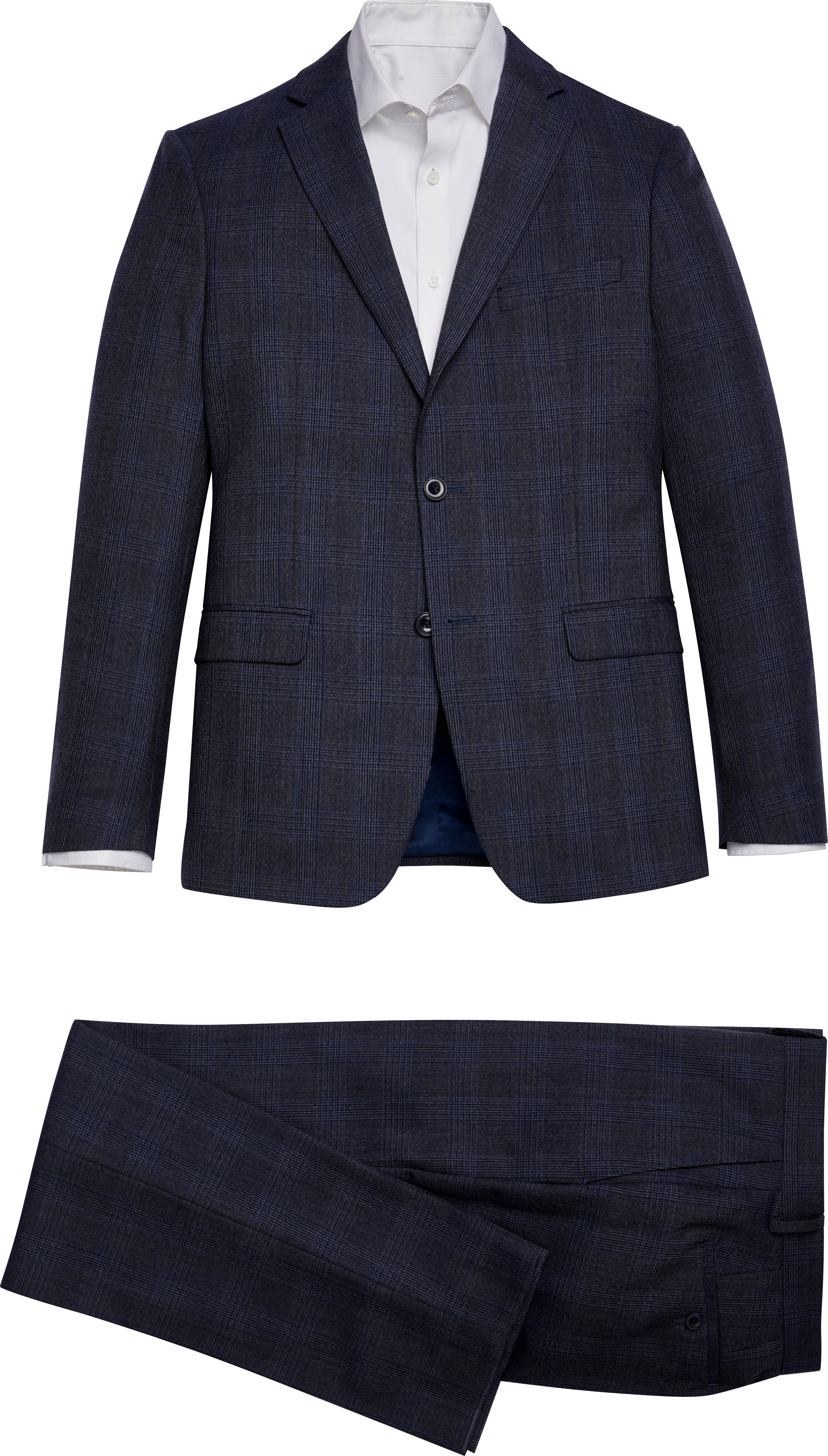 Michael Kors Navy Plaid Modern Fit Suit - Men's Sale | Men's Wearhouse