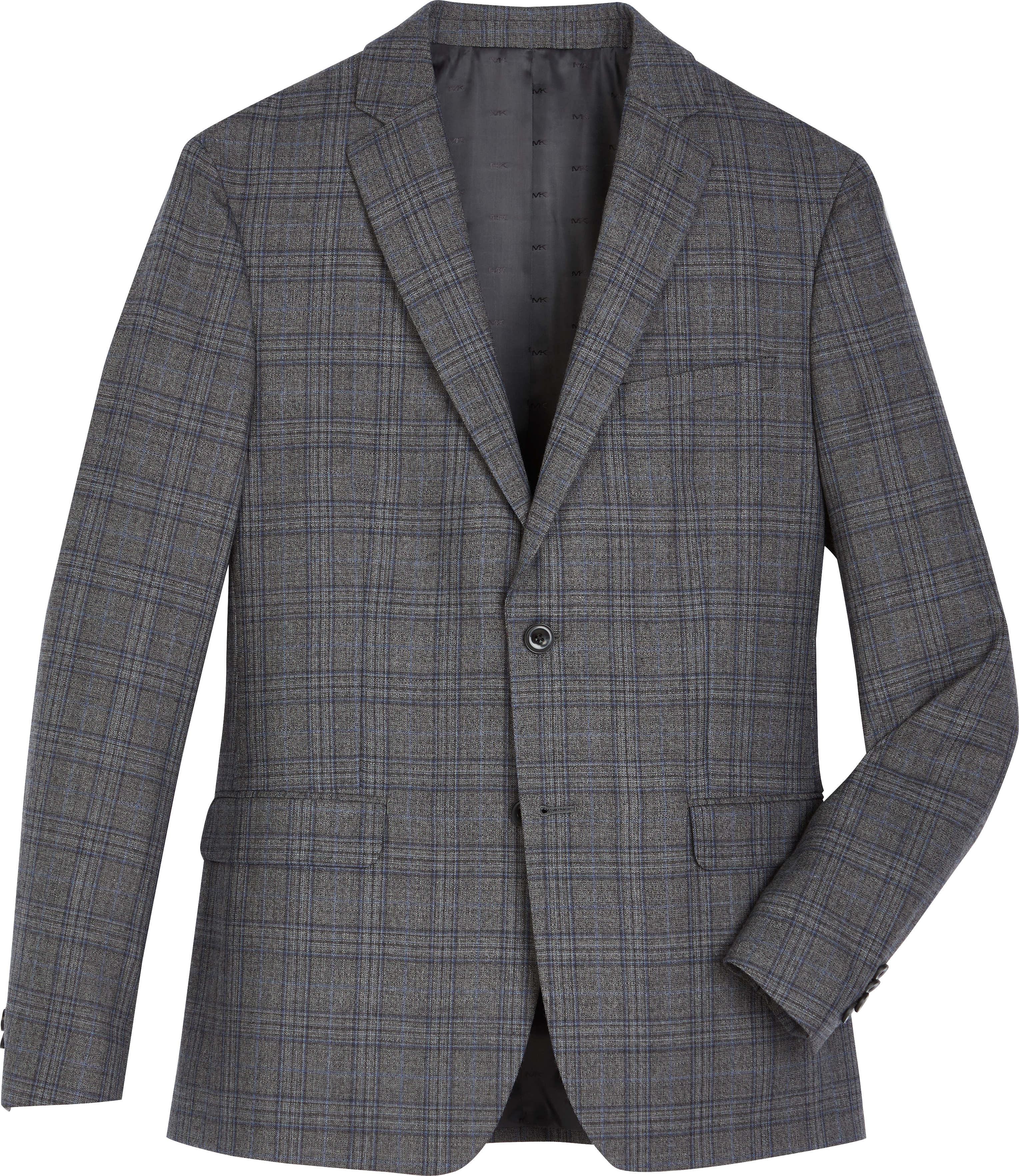 michael kors blue plaid suit