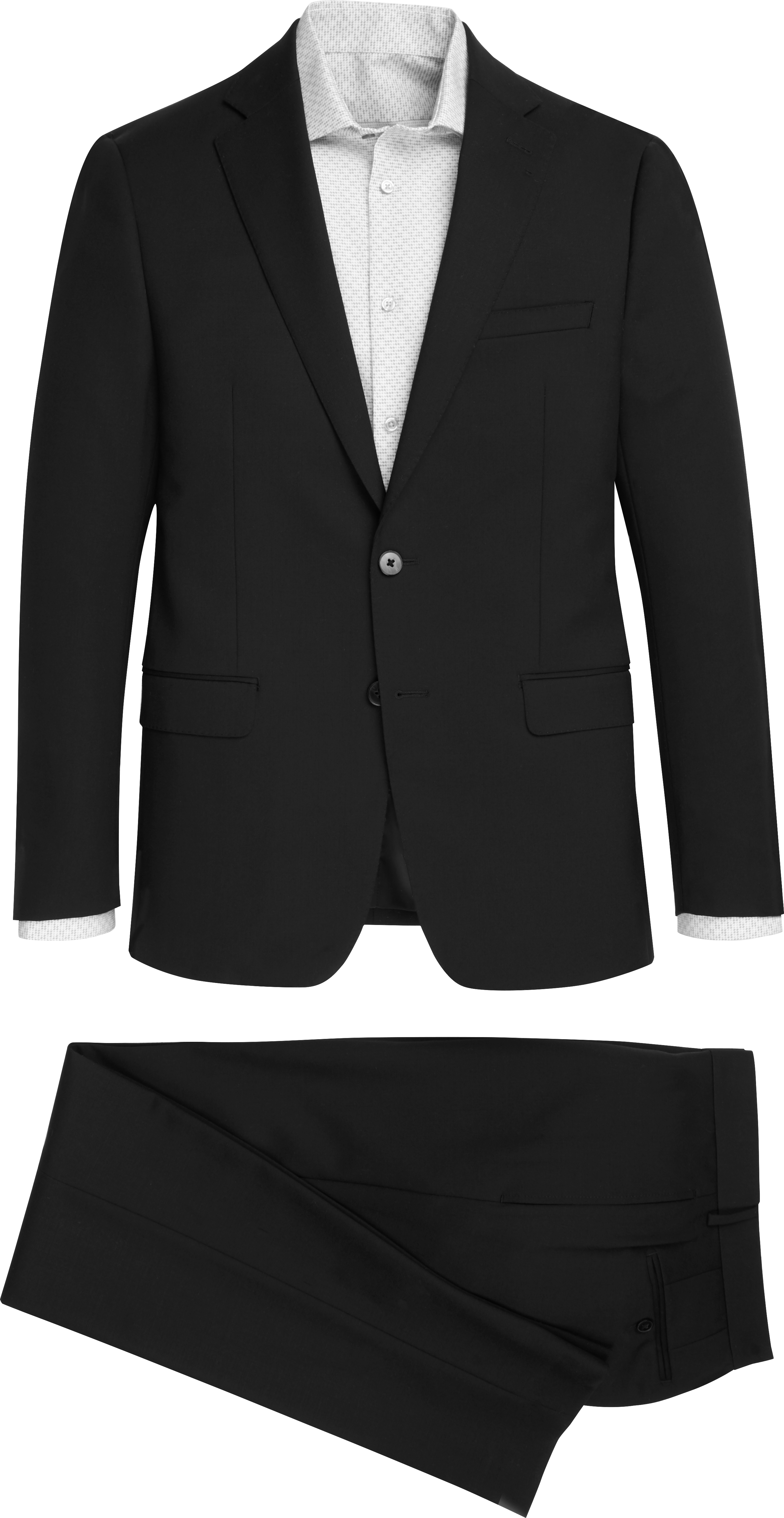 calvin klein black solid modern fit tuxedo jacket