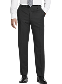 Unhemmed CHAMA Men’s Classic Fit Non Iron Flat Front Dress Pant Suit Separate Pants 