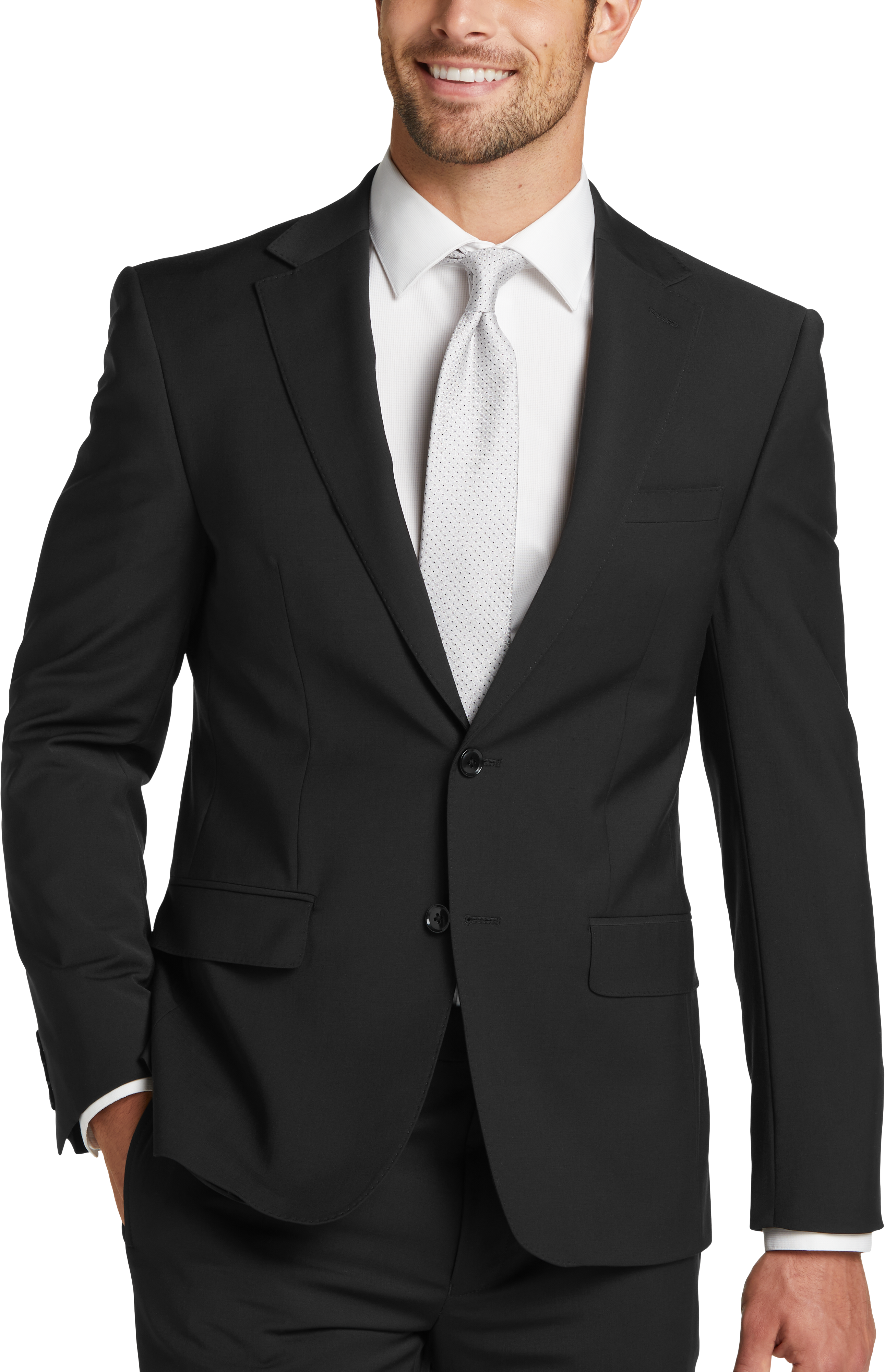 Calvin Klein Skinny Fit Suit Separates Coat, Black - Men's Suits | Men's  Wearhouse