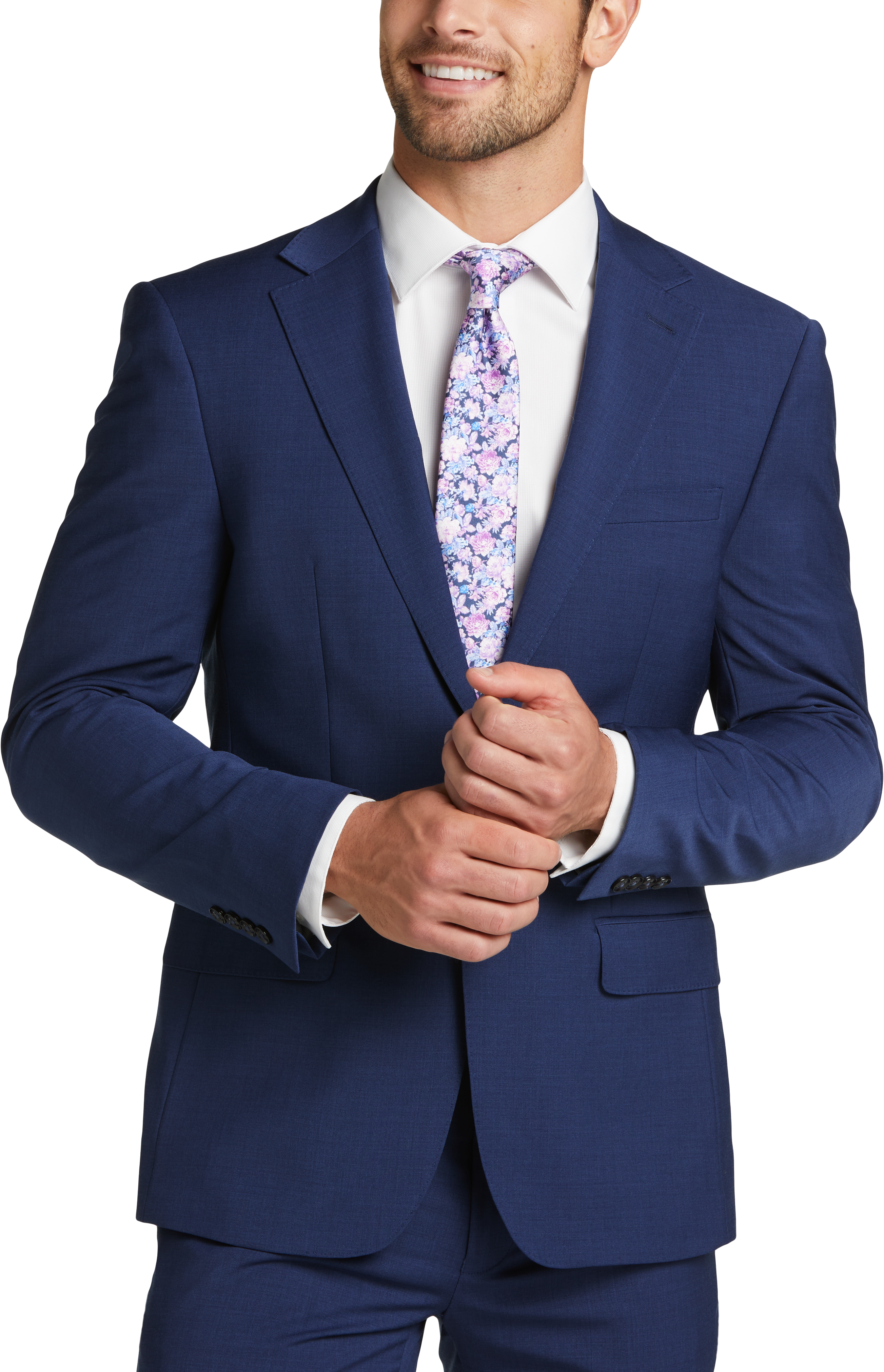 Calvin Klein Skinny Fit Suit Separates Coat, Blue - Men's Suits | Men's  Wearhouse