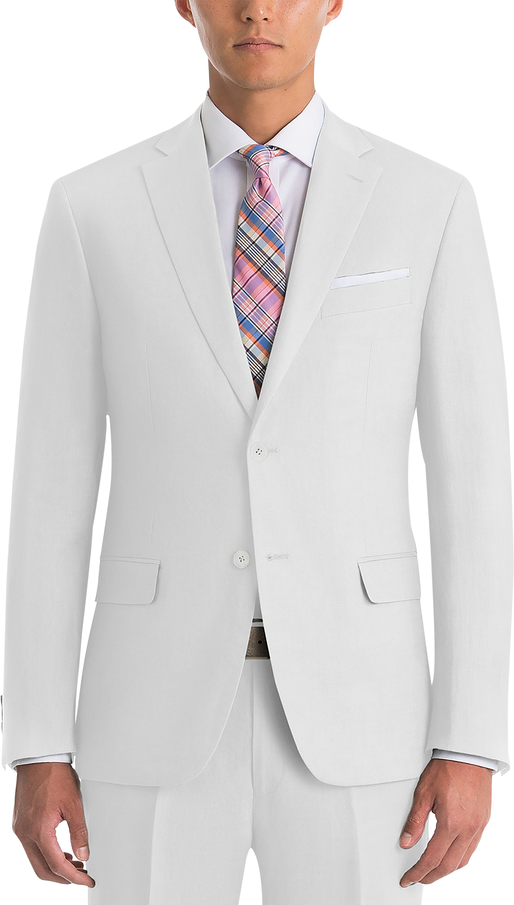 Lauren By Ralph Lauren White Classic Fit Linen Suit Separates - Men's Suits  | Men's Wearhouse