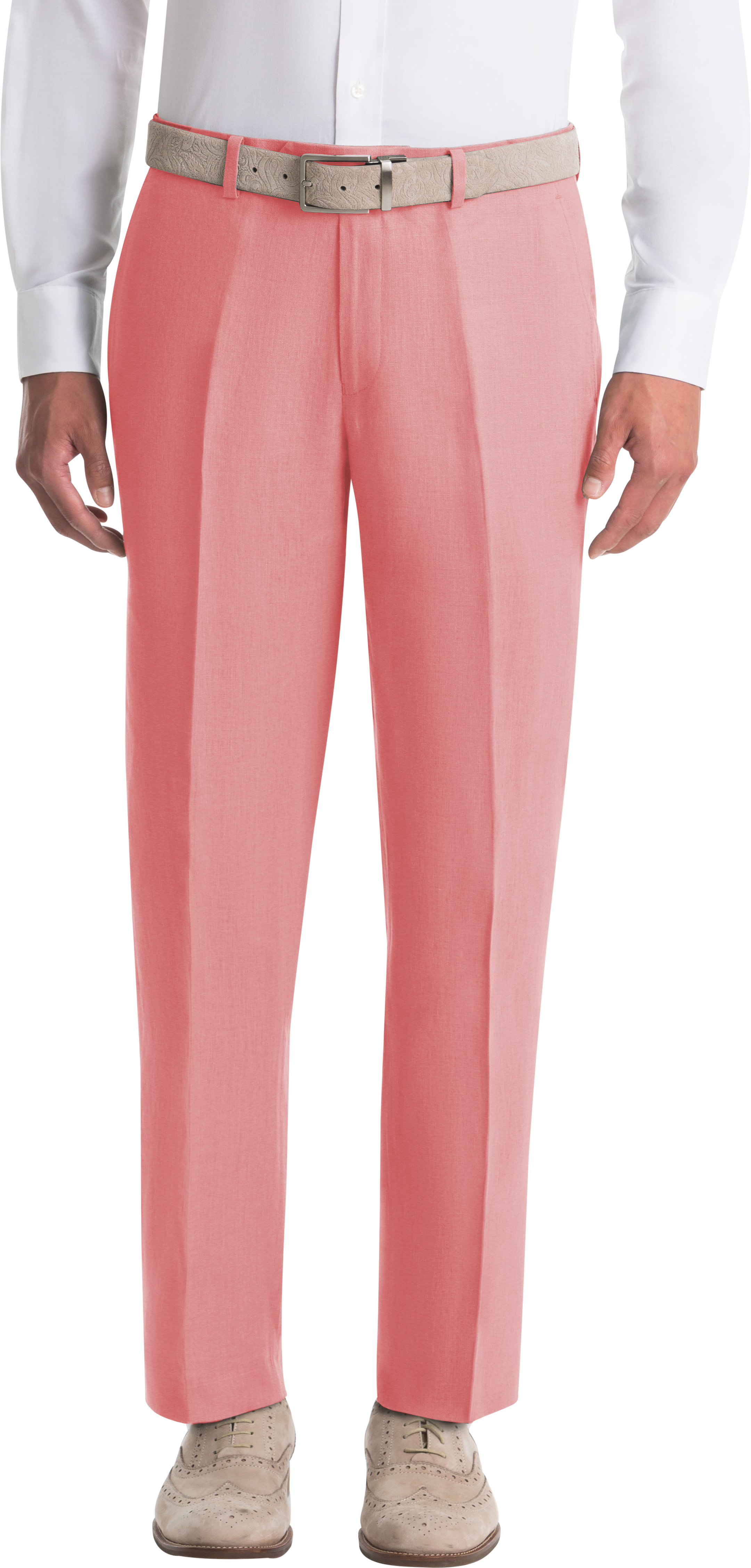Lauren By Ralph Lauren Classic Fit Linen Suit Separates Pants, Red