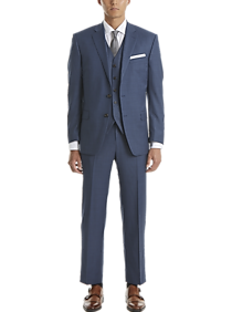 Mens Classic Fit, Suits - Lauren By Ralph Lauren Classic Fit Suit Separates Coat, Blue Sharkskin - Men's Wearhouse