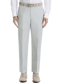 Lauren By Ralph Lauren Classic Fit Suit Separates Pants, Blue & White Seersucker
