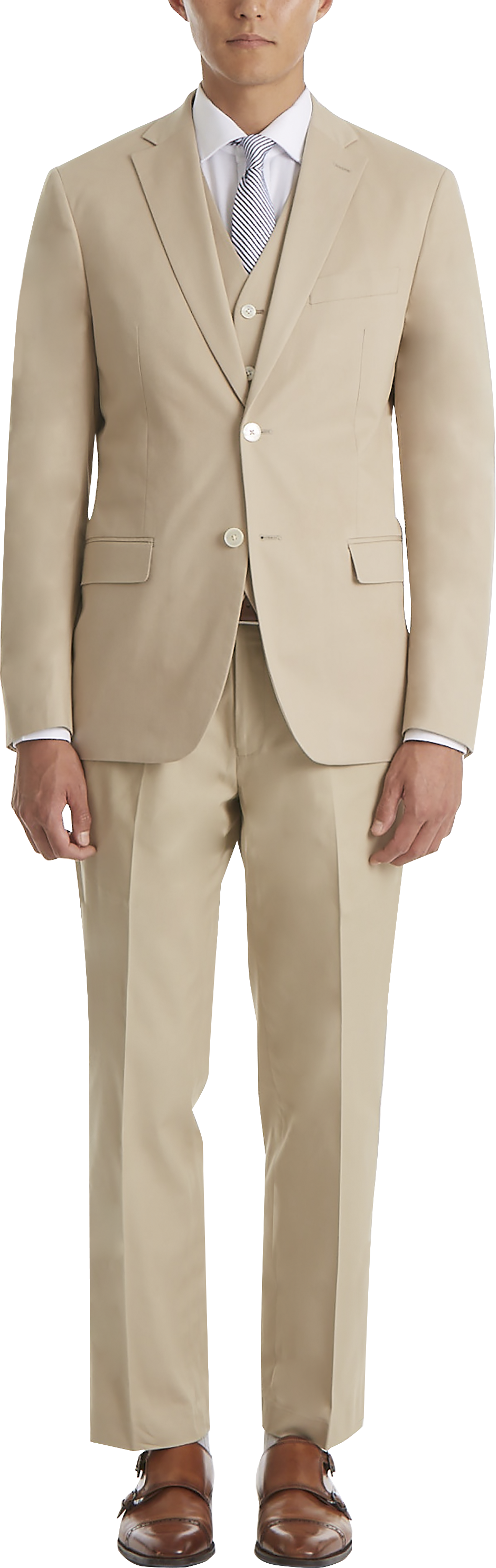 Lauren By Ralph Lauren Classic Fit Cotton Blend Suit Separates Coat, Tan - Men's  Suits | Men's