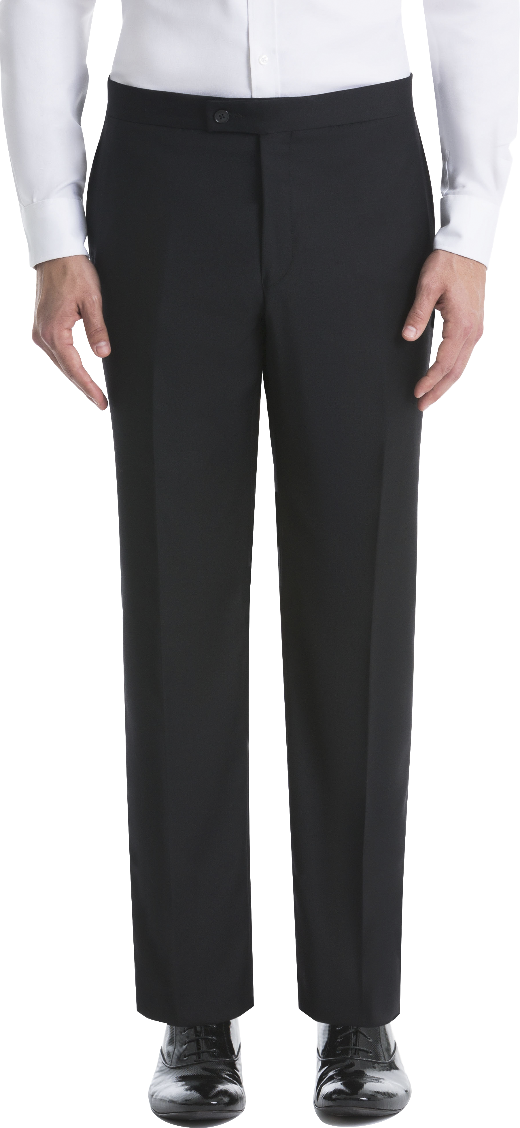 Lauren By Ralph Classic Fit Suit Separates Tuxedo Pants, Black