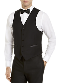 Lauren By Ralph Lauren Classic Fit Suit Separates Tuxedo Vest, Black