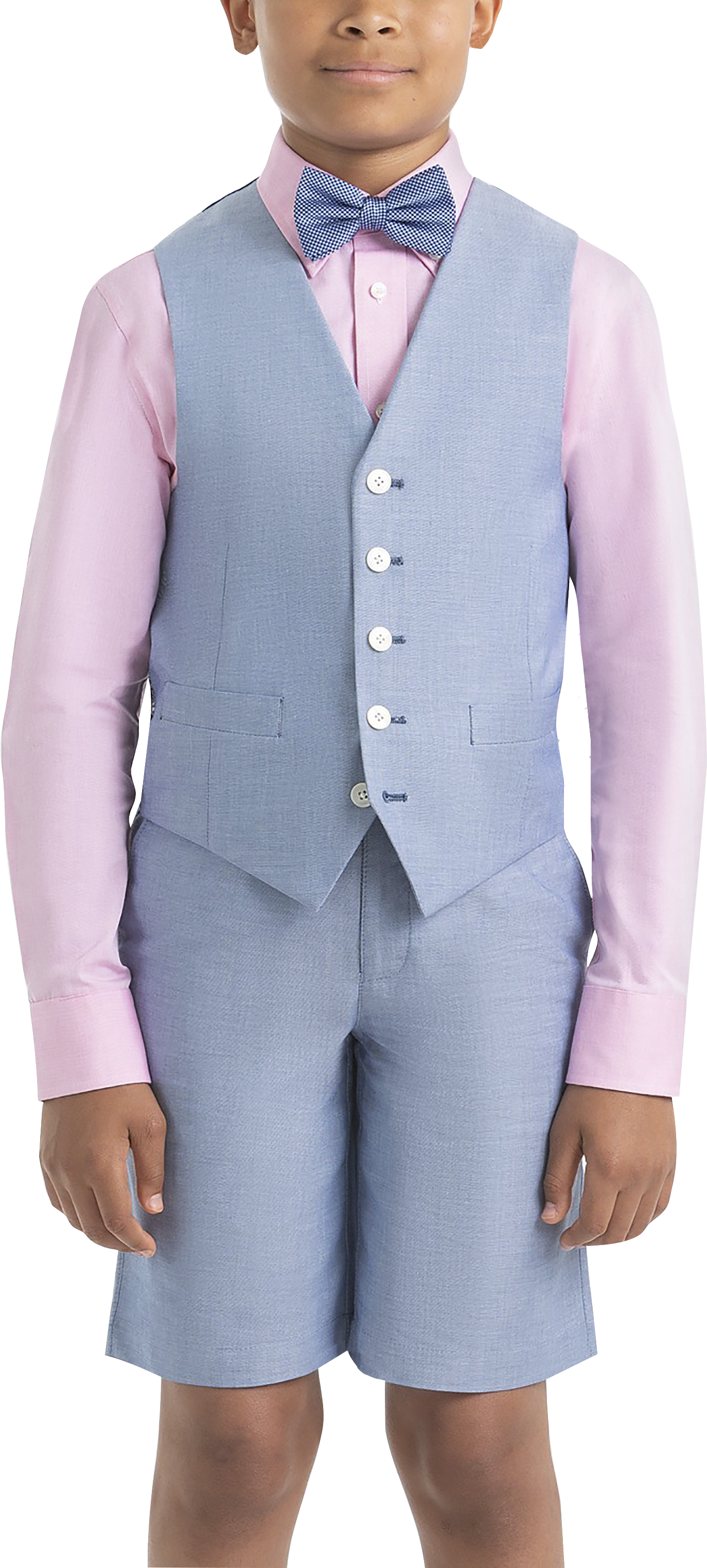 Lauren By Ralph Lauren Boys (Sizes 4-7) Suit Separates Vest, Light Blue Chambray