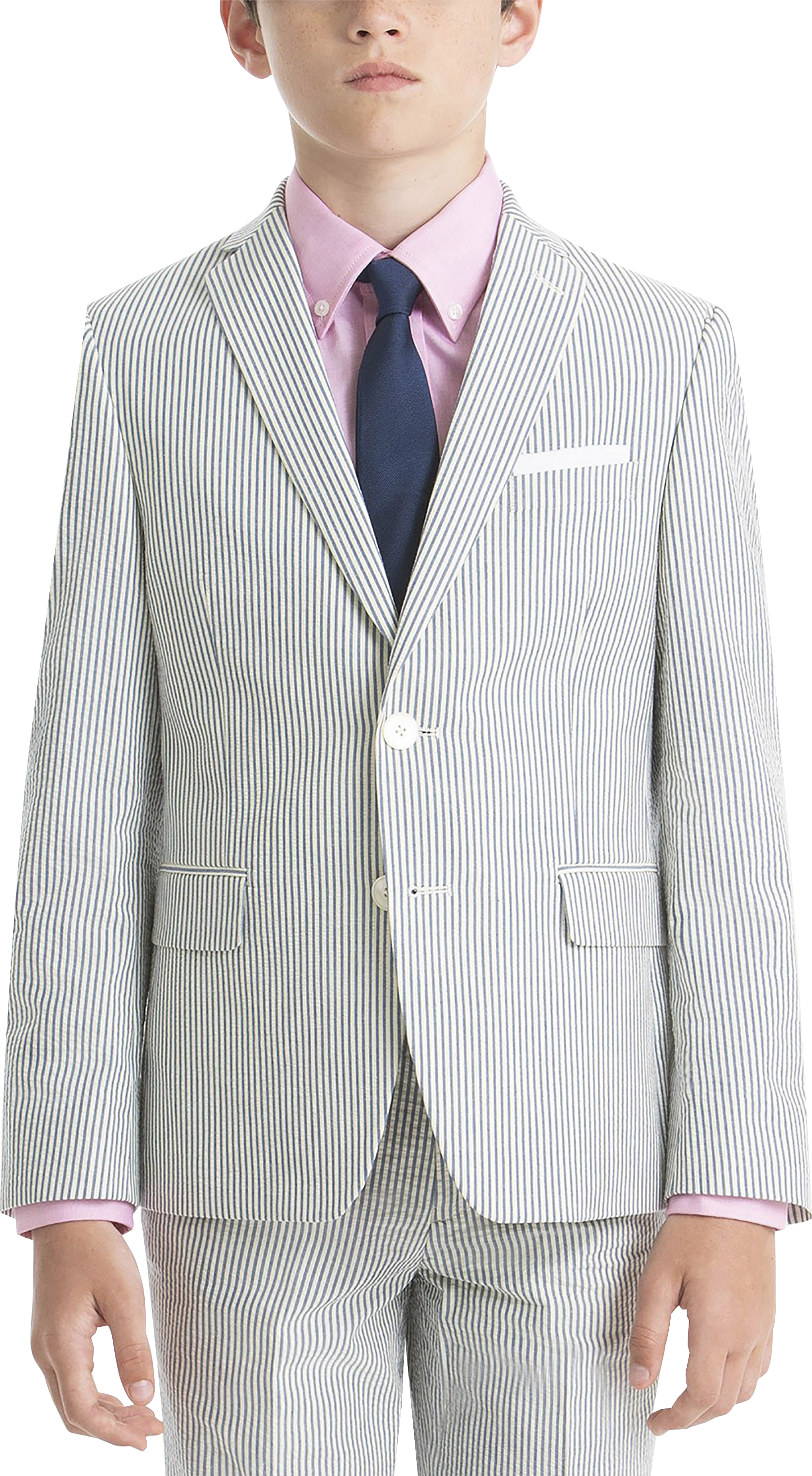 Extra Slim Striped Seersucker Suit Jacket