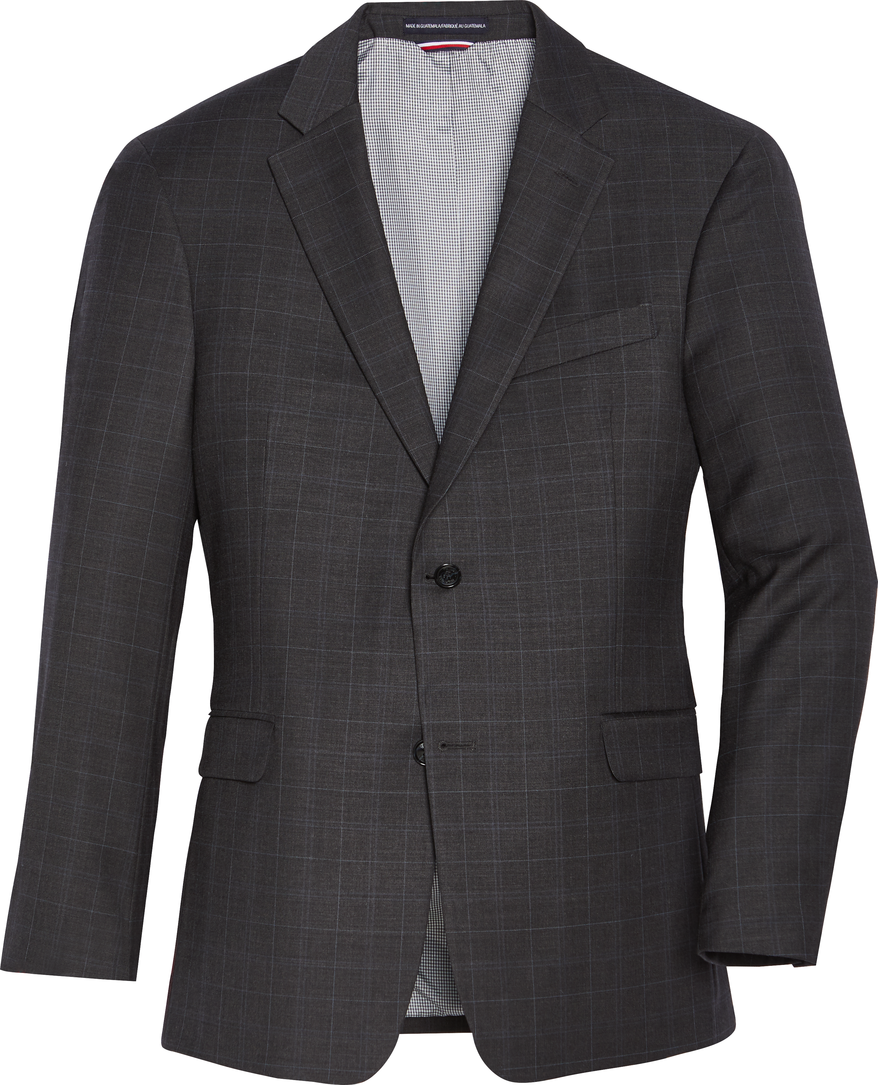 Tommy Hilfiger Modern Fit Suit Separates Coat, Charcoal Windowpane