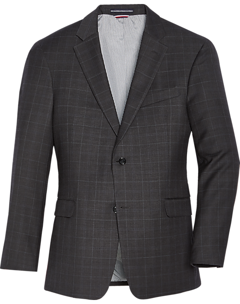 Tommy Hilfiger Modern Fit Suit Separates Coat, Charcoal Windowpane ...