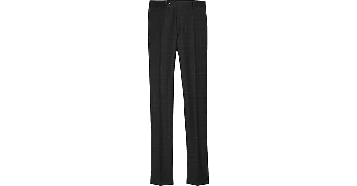 Tommy Hilfiger Modern Fit Suit Separates Pants, Charcoal Windowpane ...