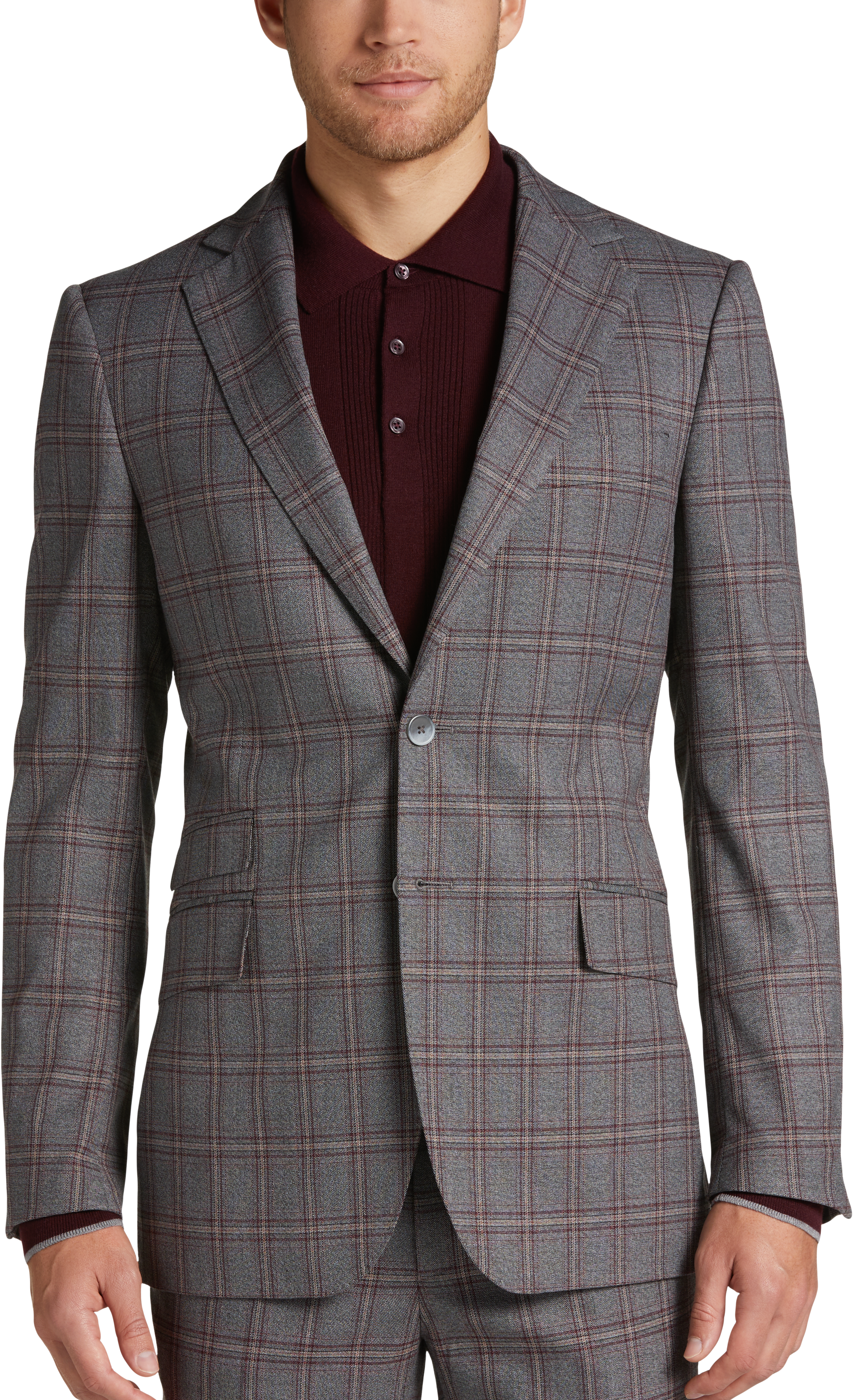 Egara Mens Skinny Fit Suit Separates Coat (Various) only $49.99 ...