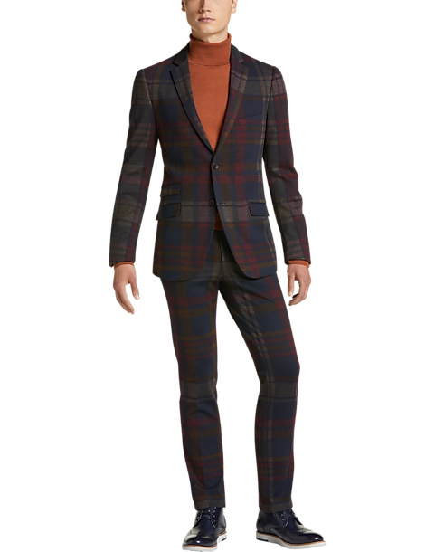 Paisley & Gray Extreme Slim Fit Suit Separates Coat, Winterberry Plaid ...