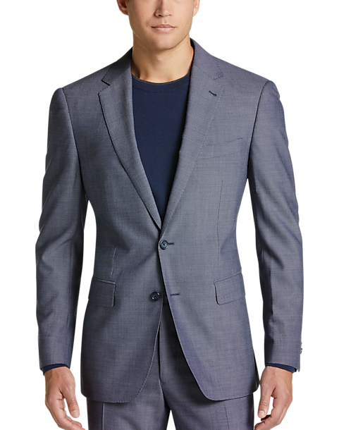 JOE Joseph Abboud Slim Fit Men's Suit (Size: Big & Tall in Denim Blue Tic)