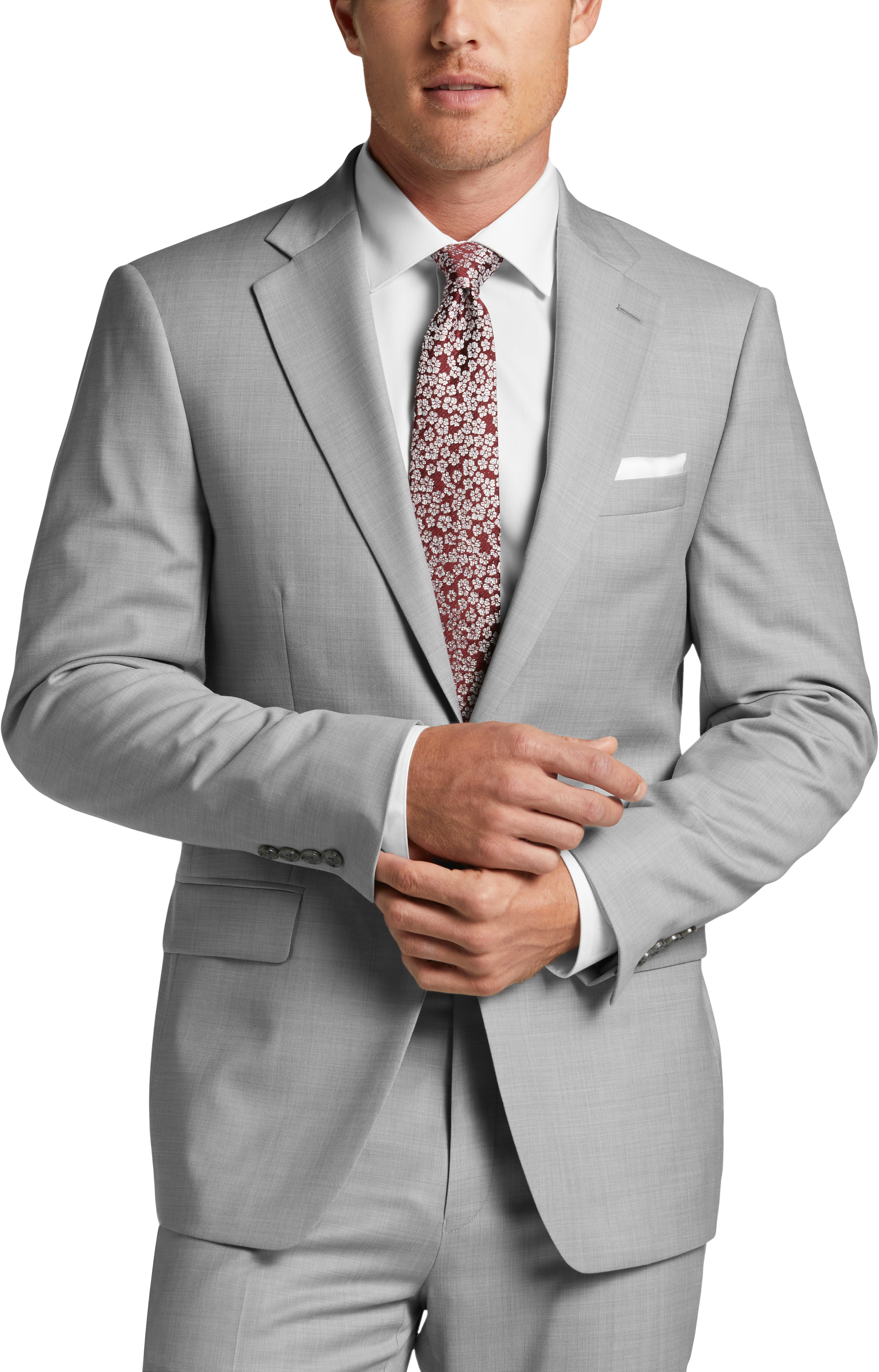 Perry Ellis Slim-Fit Solid Suit Separates Jacket