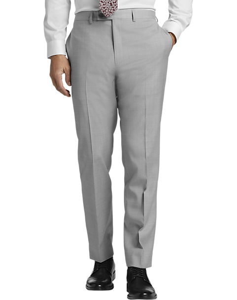 Calvin Klein X-Fit Slim Fit Suit Separates Pants, Light Gray Sharkskin -  Men's Suits | Men's