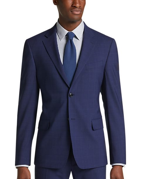 Emporio Armani Wool Suit in Dark Blue for Men Mens Clothing Suits Two-piece suits Blue 