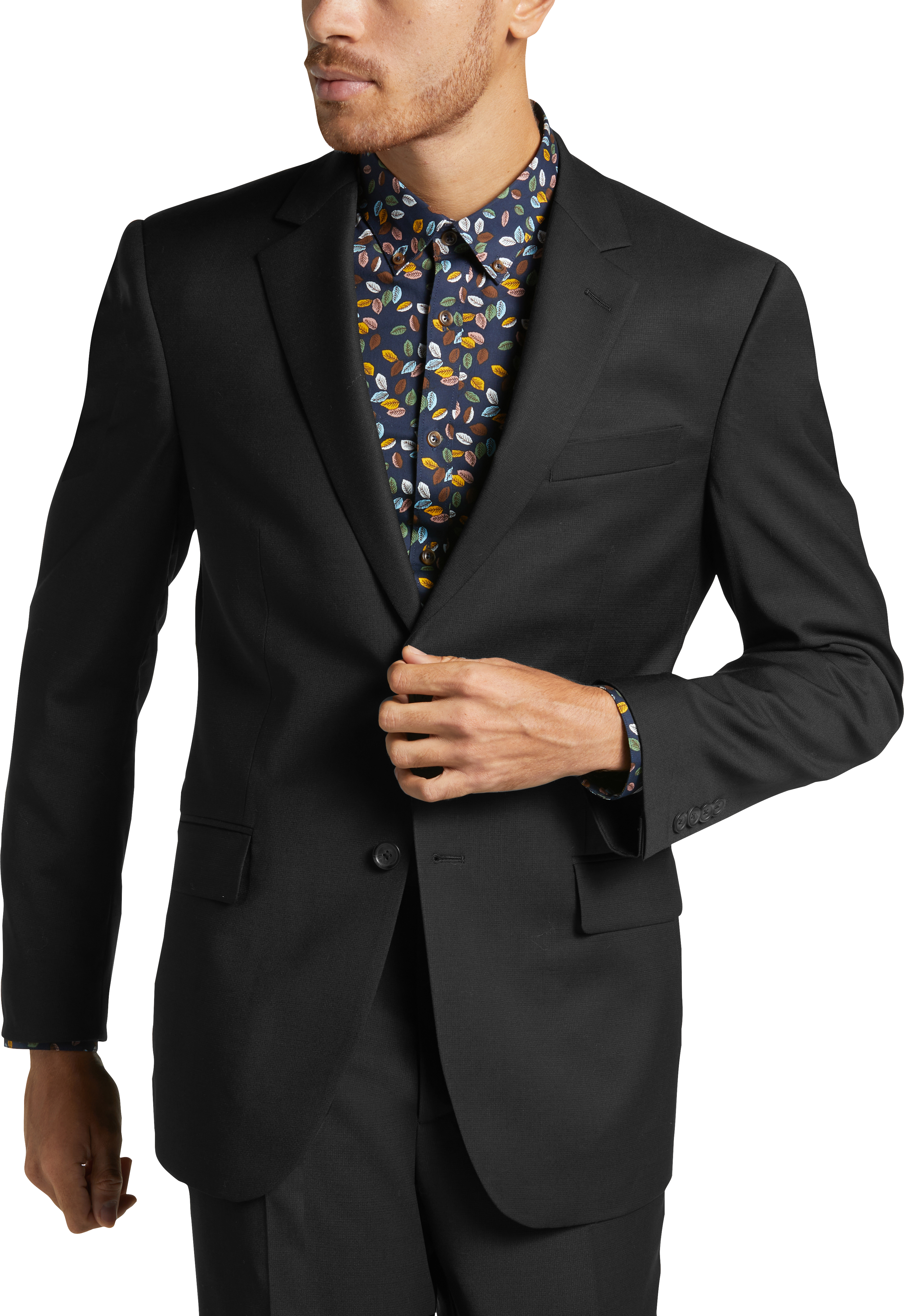 pronto uomo blue modern fit suit