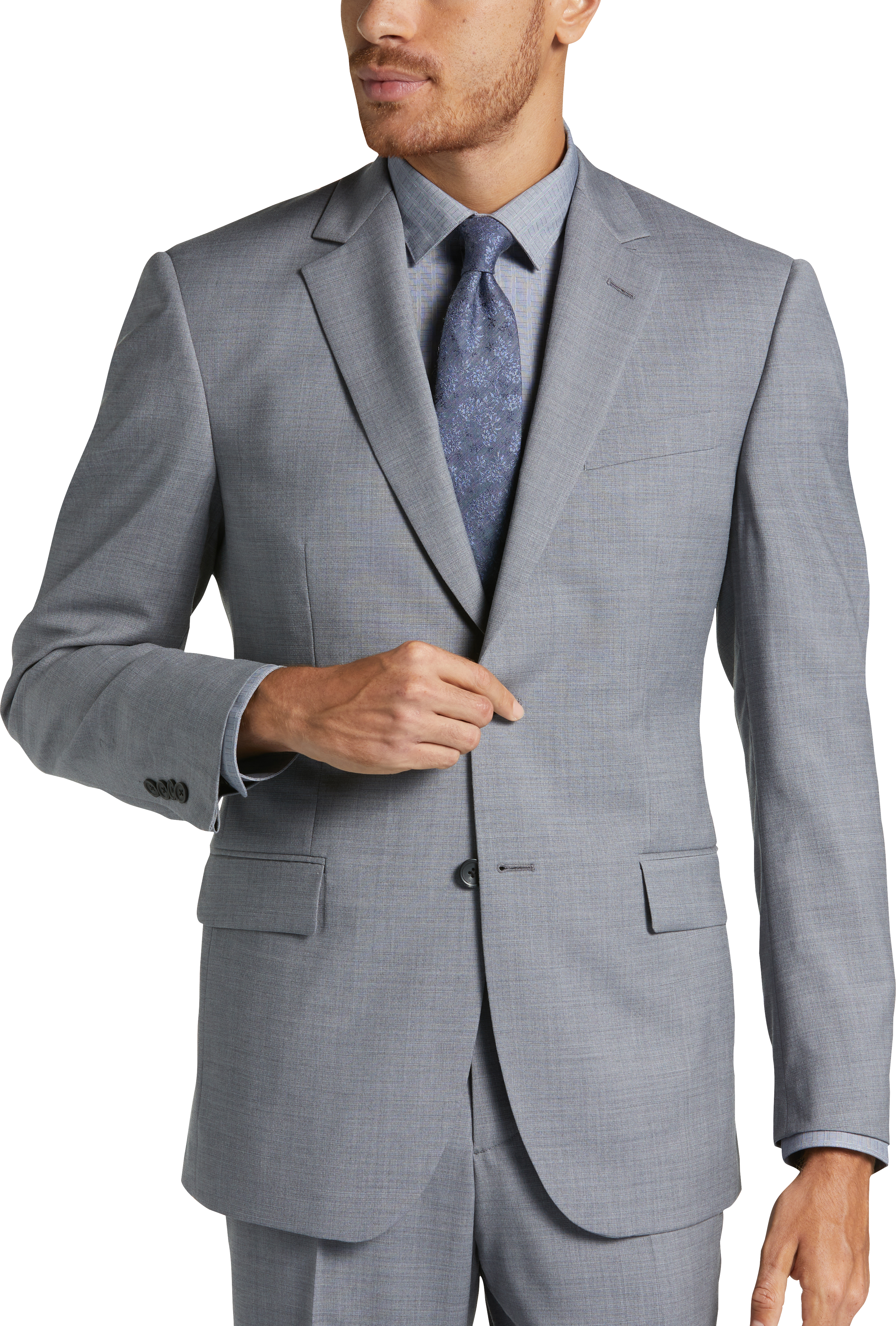 Pronto Uomo Modern Fit Suit, Gray - Men's Sale | Men's Wearhouse