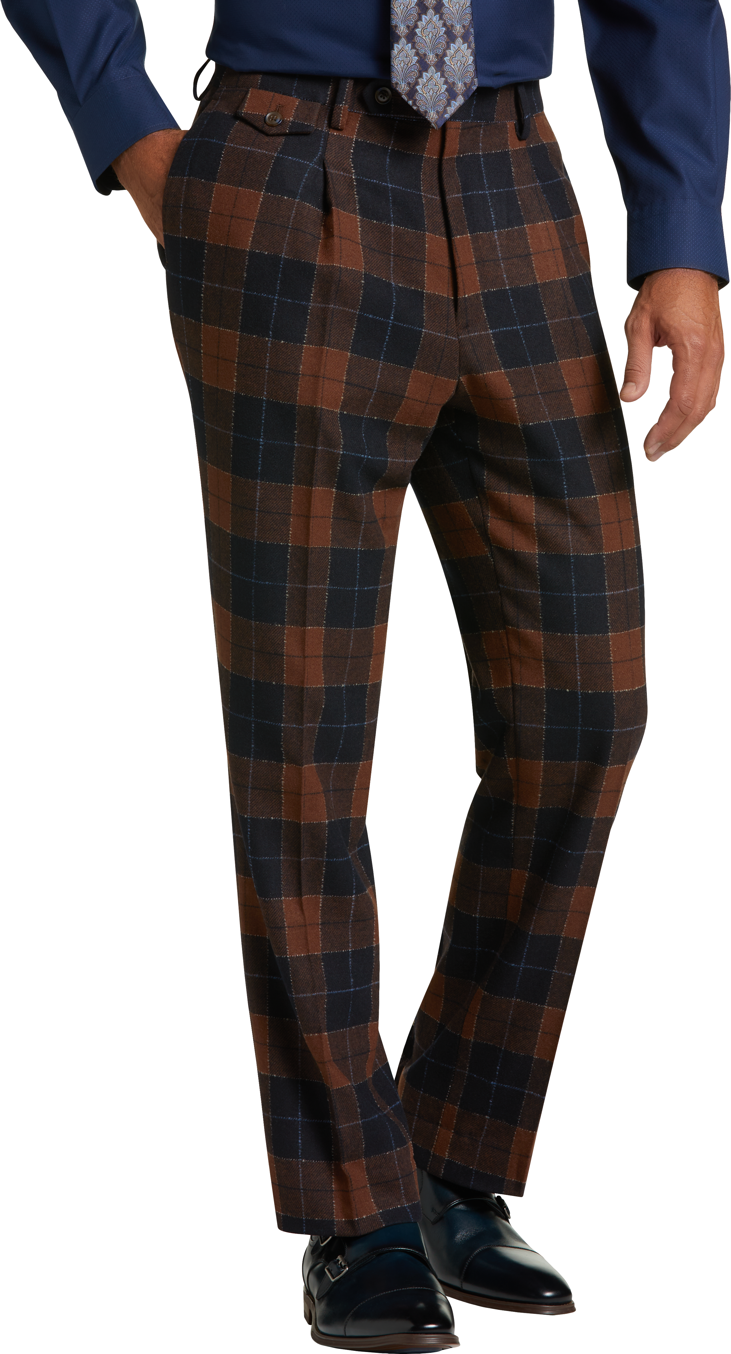 mens plaid pants size 40