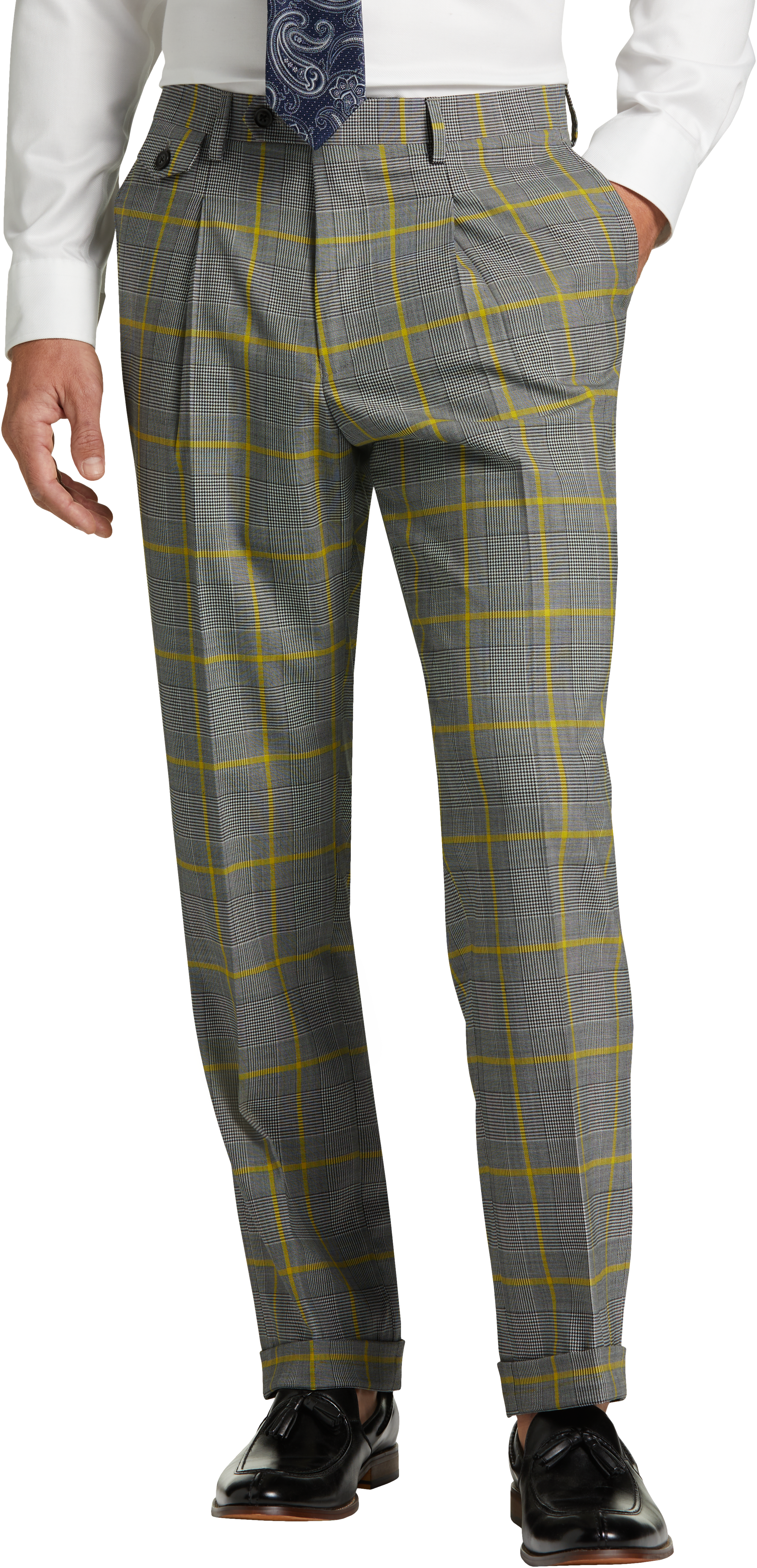 Tayion Classic Fit Suit Separates Pant, Yellow Plaid - Men's Sale | Men ...
