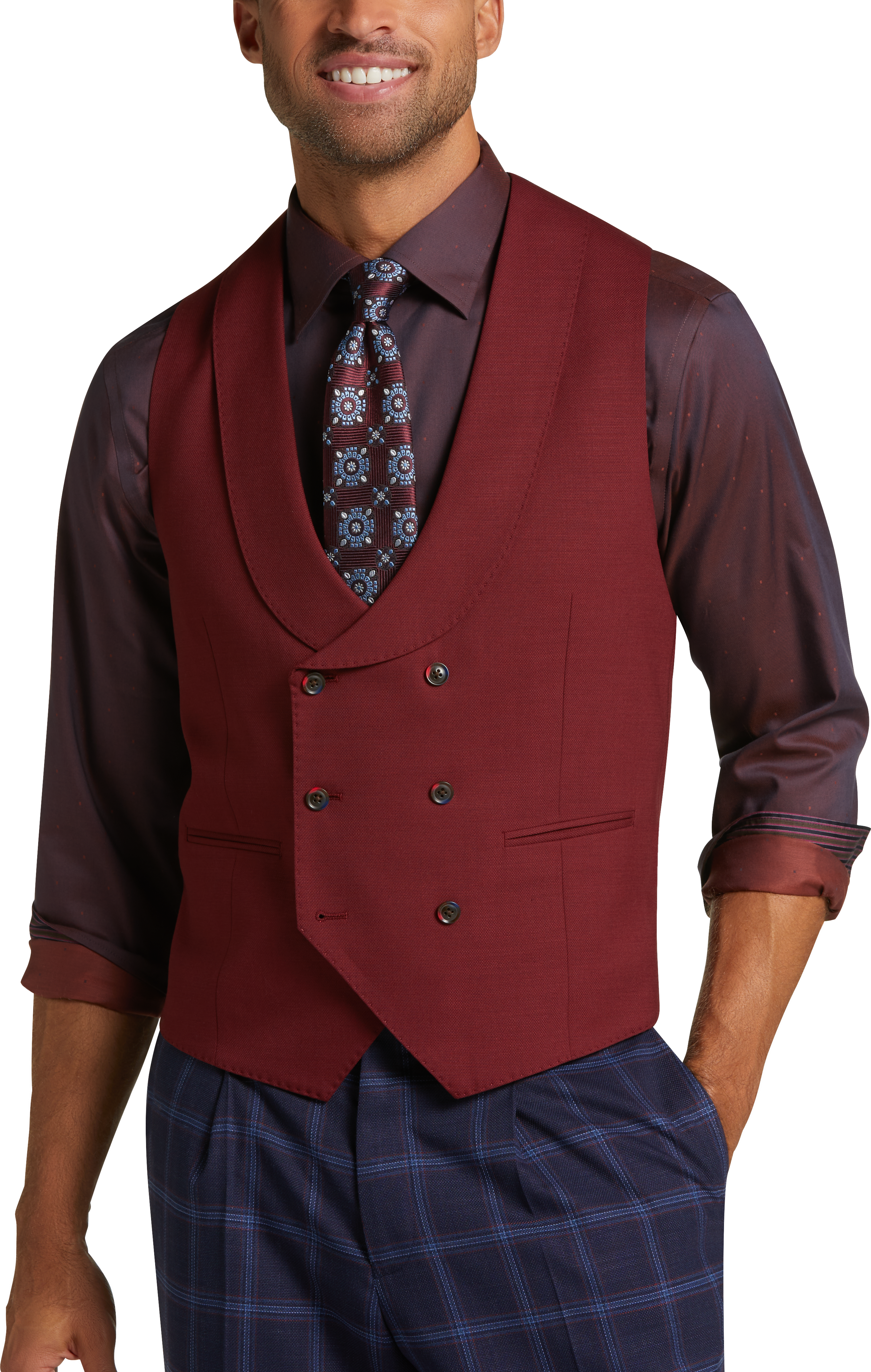 lapel suit vest