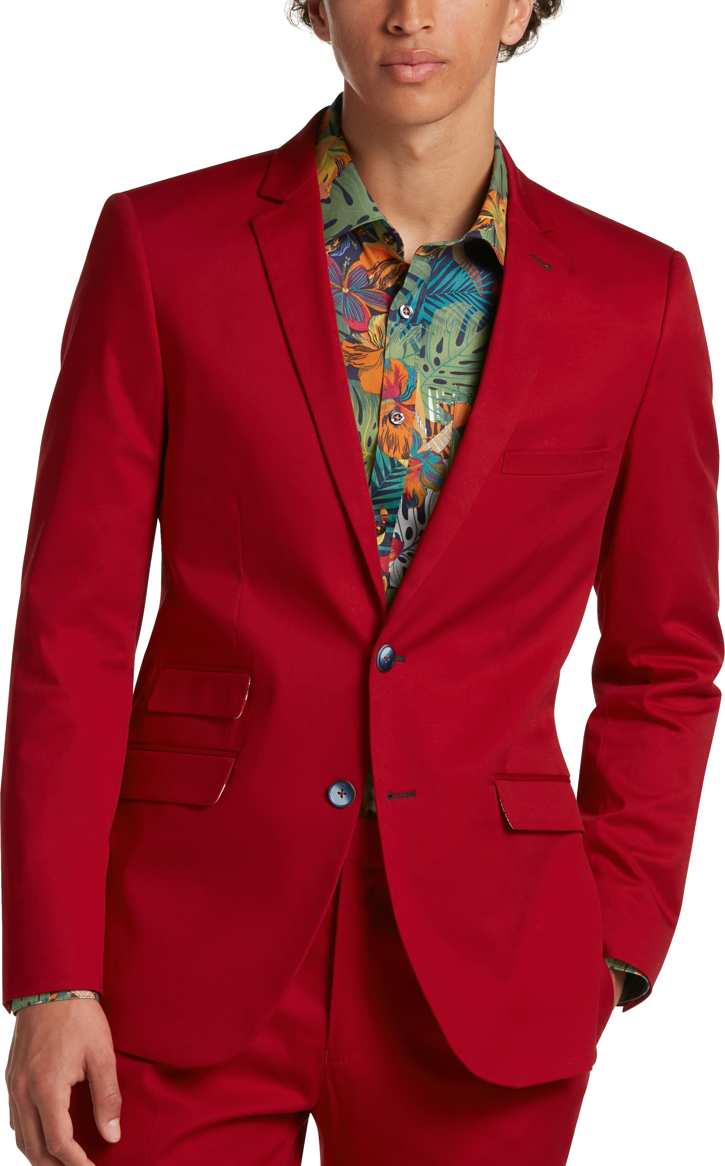 Paisley & Gray Slim Fit Suit Separates Jacket, Crimson