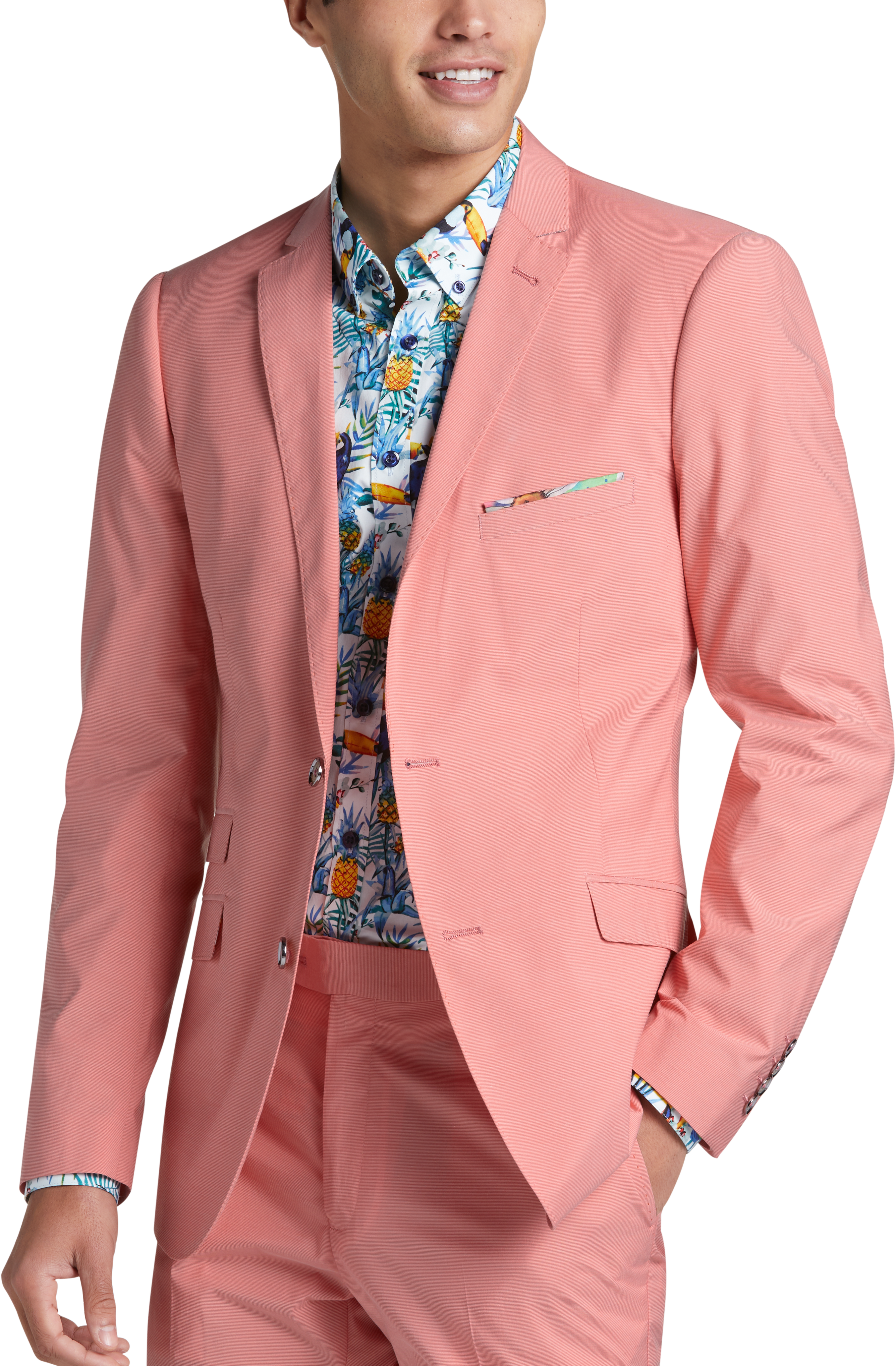 Paisley & Gray Slim Fit Suit Separates Jacket, Peach