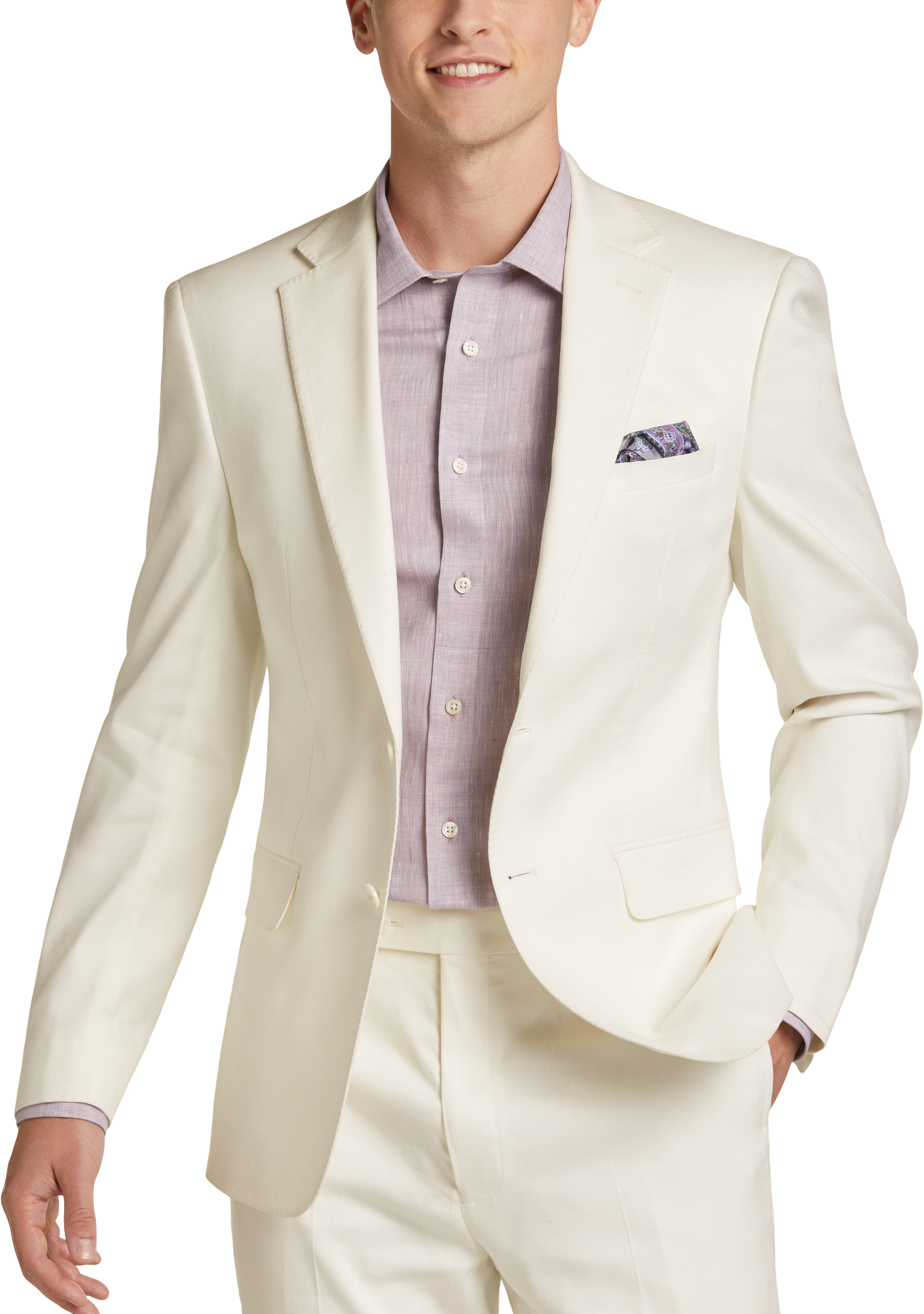 Calvin Klein X-Fit Slim Fit Linen Blend Suit Separates Coat