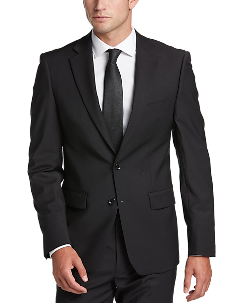 Calvin Klein X-Fit Slim Fit Suit Separates Coat, Black - Men's Suits ...