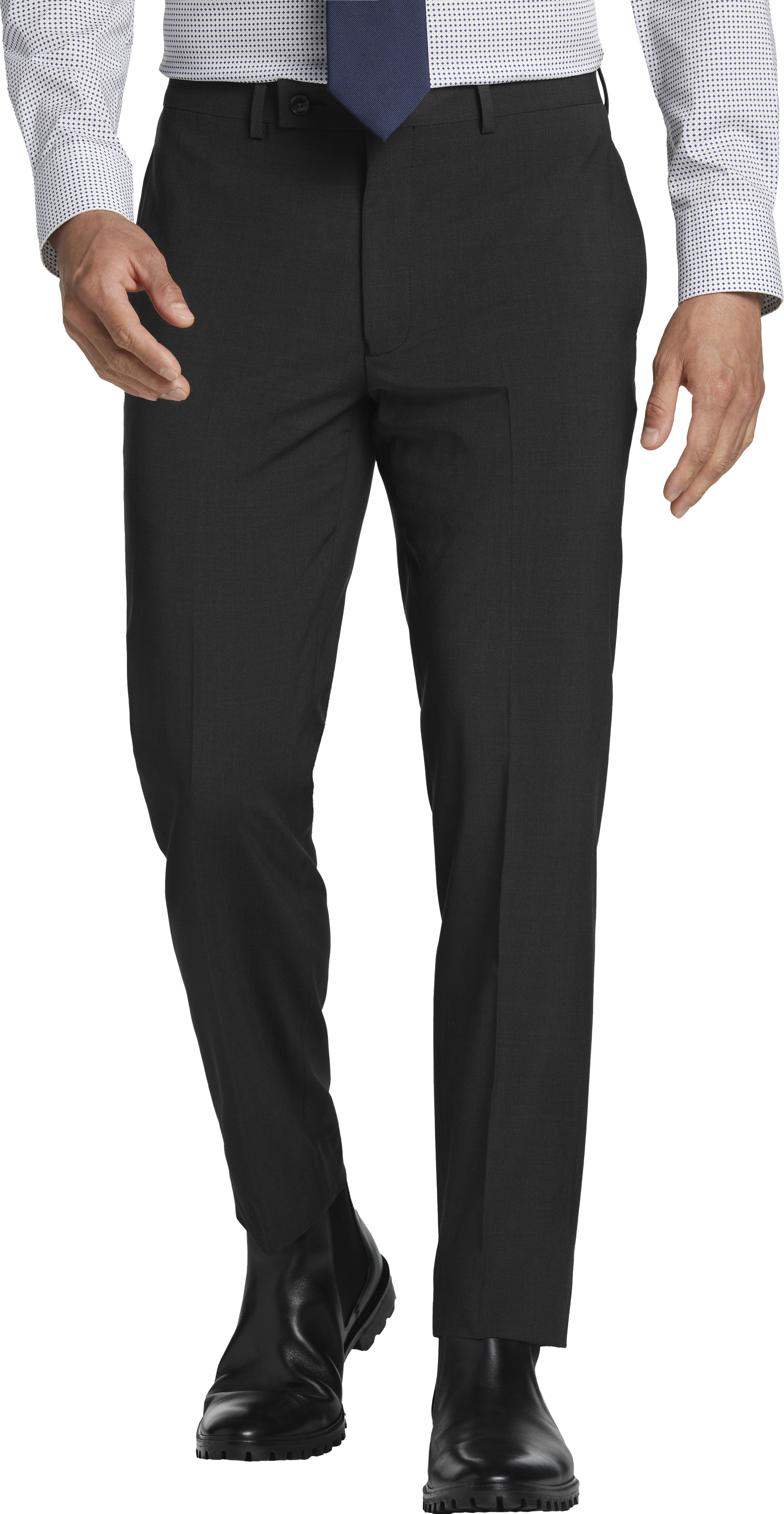 Calvin Klein X-Fit Slim Fit Suit Separates Pants, Charcoal Gray - Men's  Suits | Men's Wearhouse