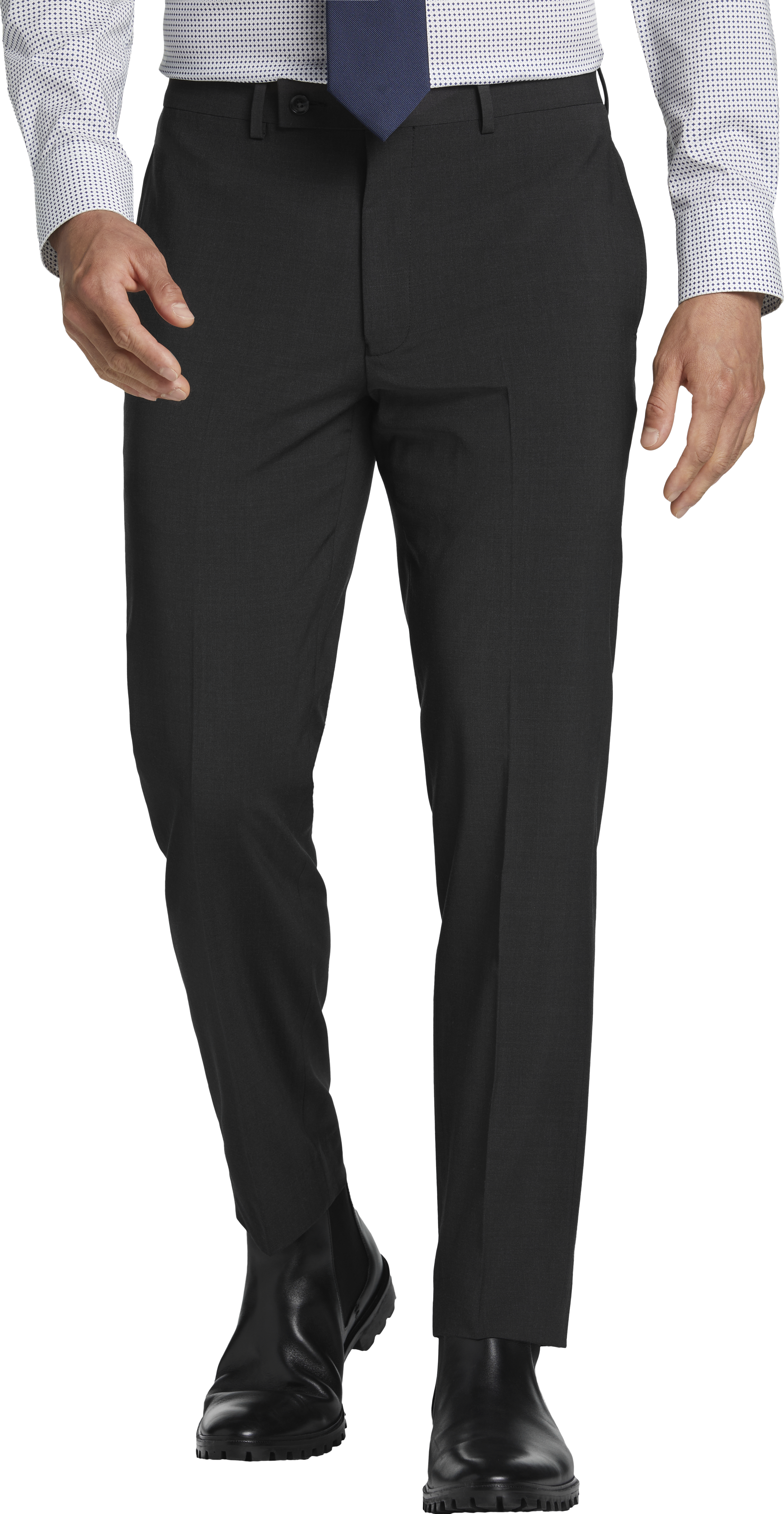 Calvin Klein Slim Fit Suit Separates Linen-Blend Pants