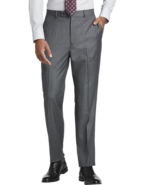 Calvin Klein X-Fit Slim Fit Suit Separates Pants, Gray Sharkskin - Men's  Suits | Men's Wearhouse