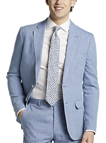 JOE Joseph Abboud Linen Slim Fit Suit Separates Jacket, Light Blue