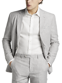 JOE Joseph Abboud Linen Slim Fit Suit Separates Jacket, Light Gray