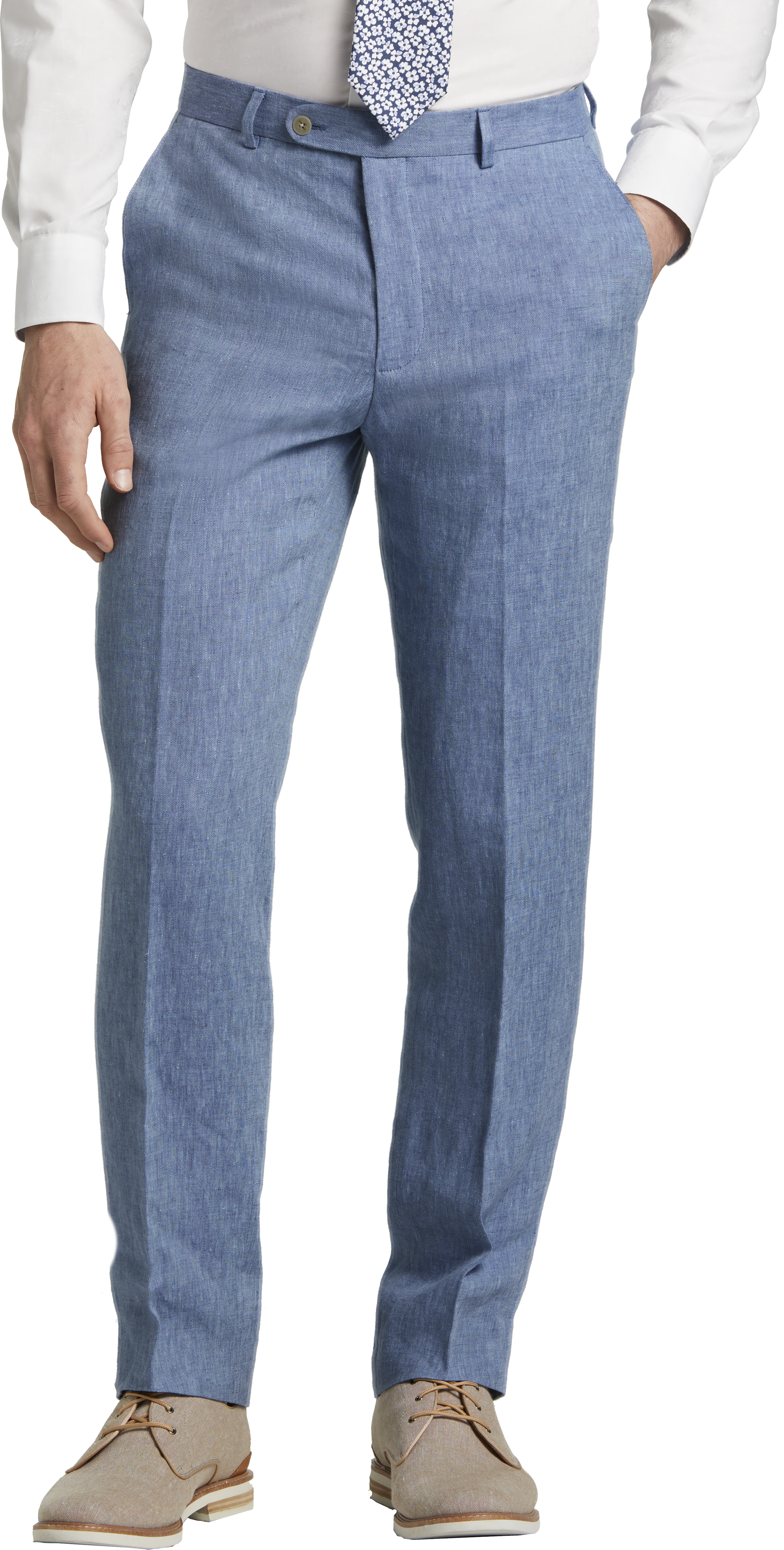 Bar Iii Men's Slim-Fit Linen Suit Pants, Created for Macy's