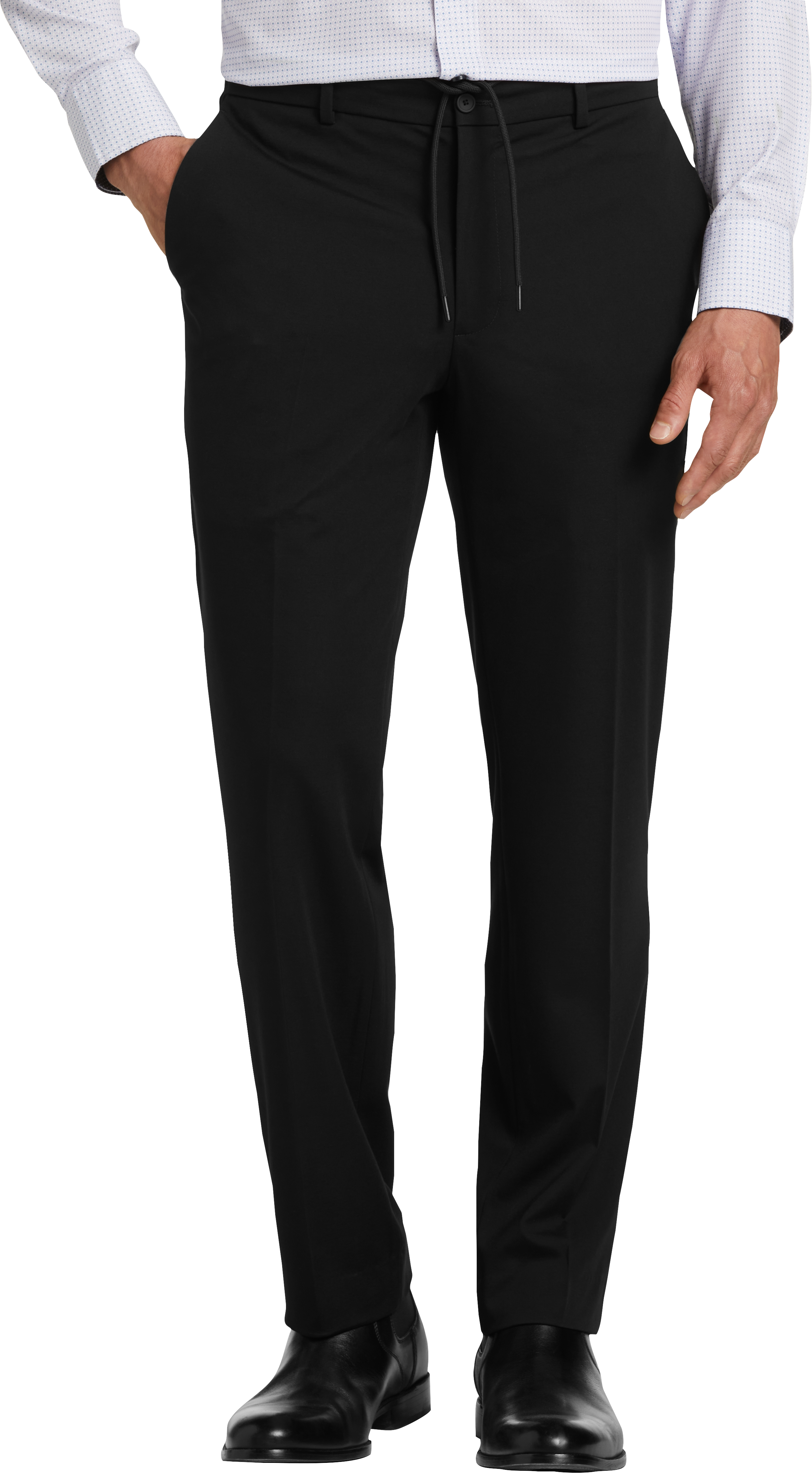 Mens Pants & Shorts, Big & Tall - Awearness Kenneth Cole Knit Slim Fit Suit Separates Pants, Black - Men's Wearhouse
