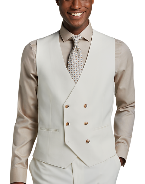 Tayion Classic Fit Suit Separates Vest, White