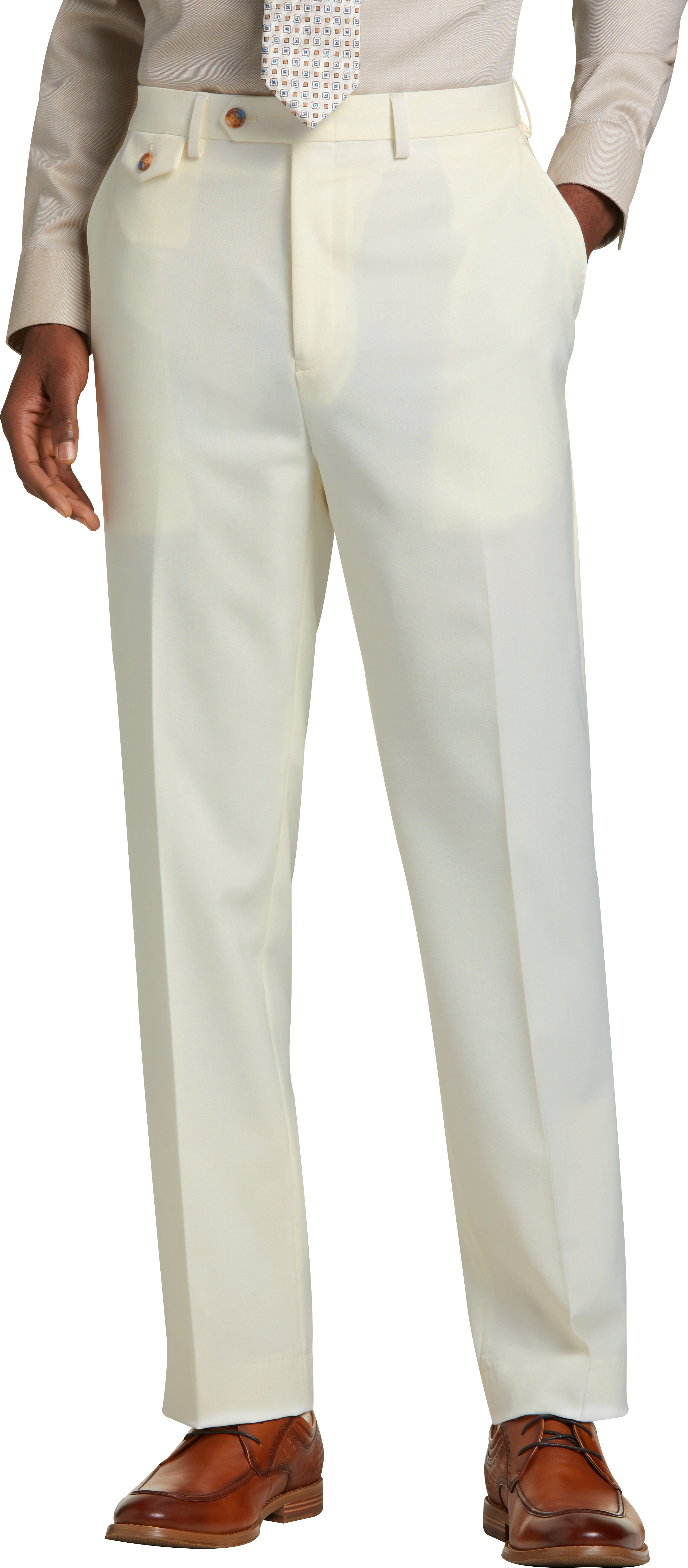 Tayion Classic Fit Suit Separates Pants, White