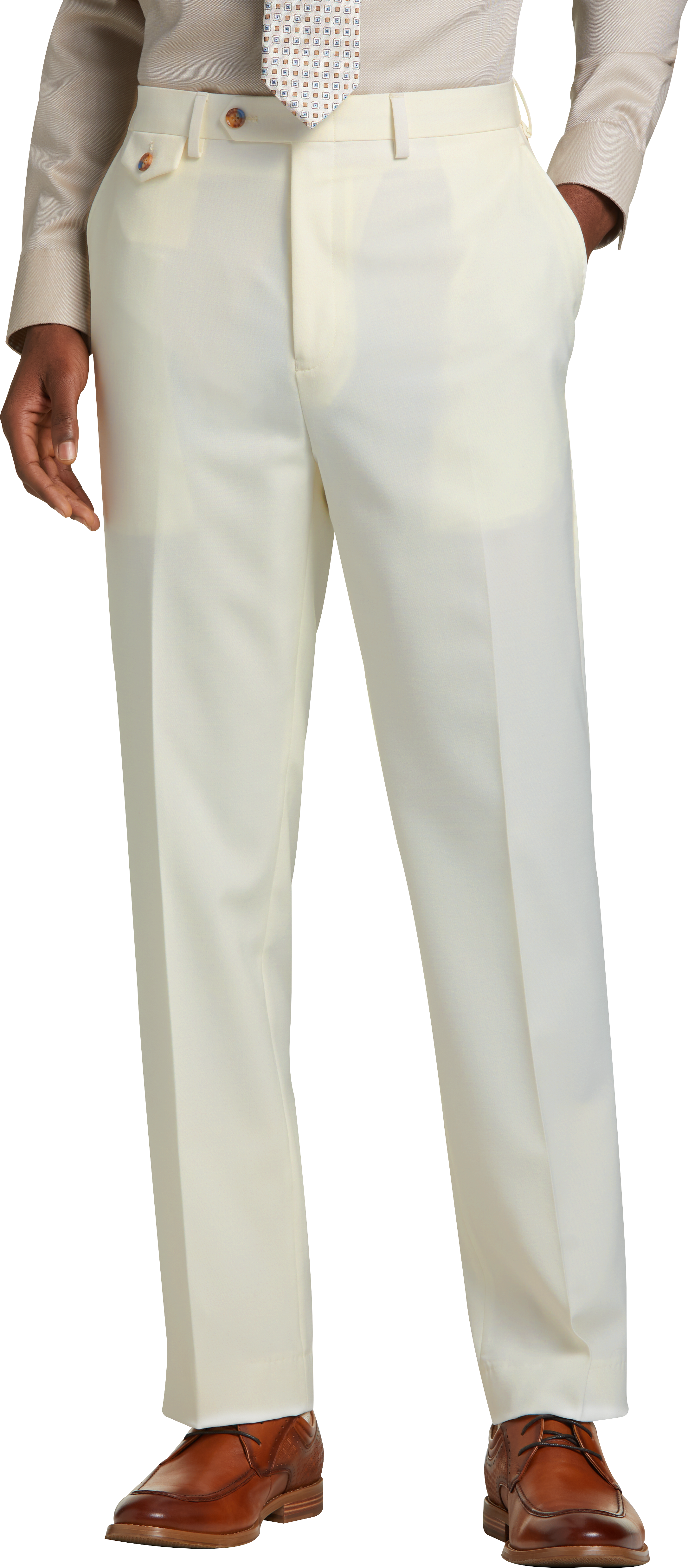 all white dress pants