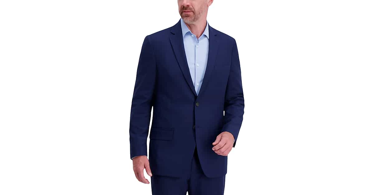 Haggar Classic Fit Suit Separates Coat, Midnight Blue - Men's Suits | Men's  Wearhouse